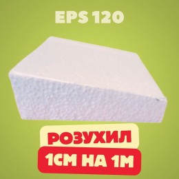 Клиновідна пінополістирольна плита КП 1 EPS 120