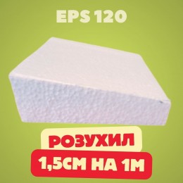 Клиновідна пінополістирольна плита КП 1,5 EPS 120