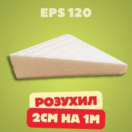 Клиновідна пінополістирольна полуплита КП 2/1 EPS 120